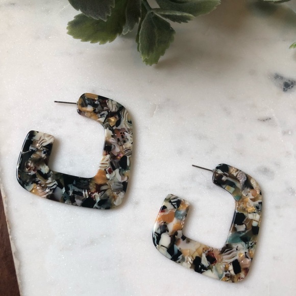 Jewelry - The Emery - Acrylic Geometric Hoops